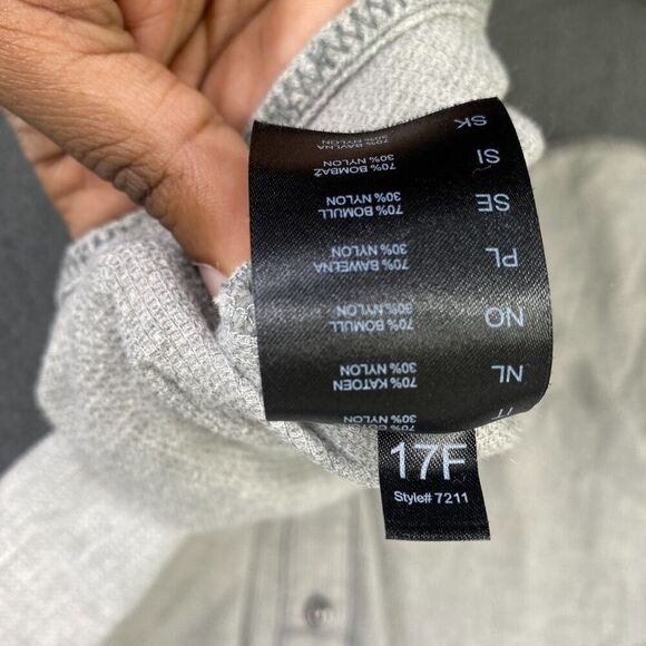 Kuhl Uproar 5 Panel Shirt Waffle Knit Gray Button Up Long Sleeve Mens XXL 7211 - Picture 12 of 14